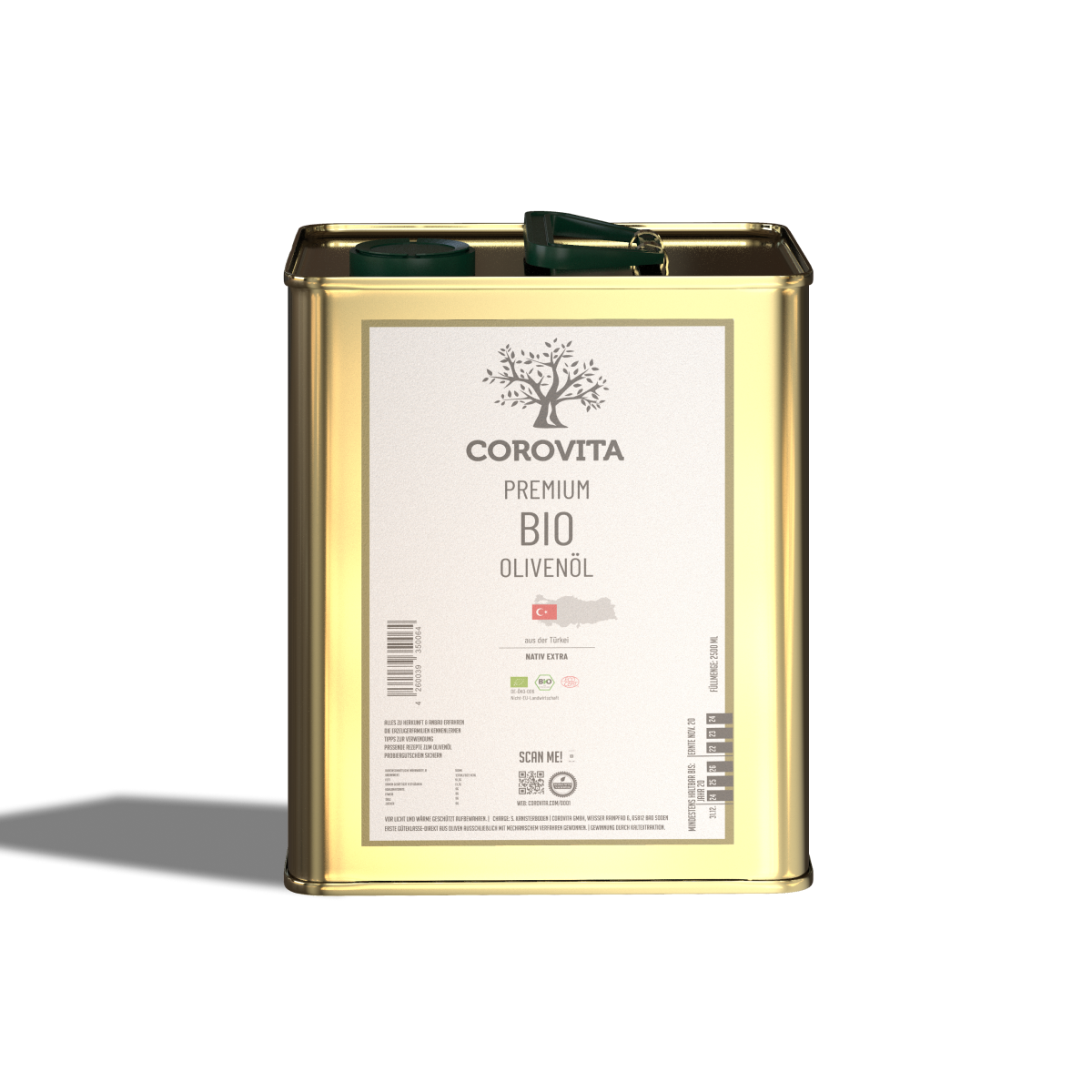 Bio-Olivenöl aus der Türkei – natives Olivenöl extra von Corovita – Produktbild 2