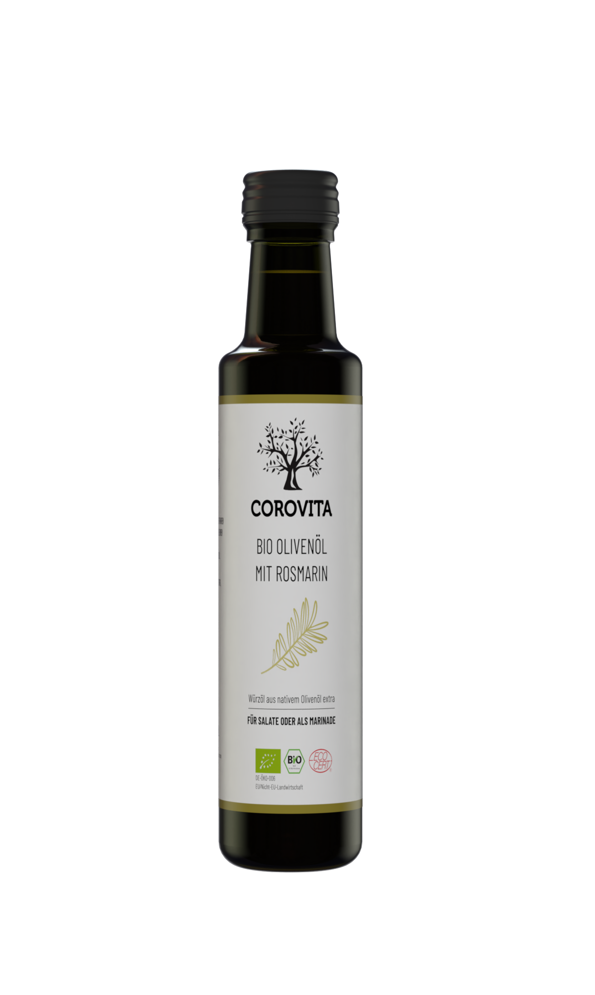 Corovita Bio-Olivenöl mit Rosmarin – aromatisiertes natives Olivenöl extra